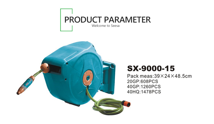 Professional Metal Hose Reel Cart Tuyau métallique professionnel Chariot à bobines