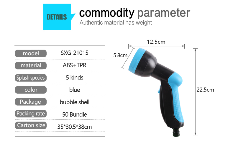 param&egrave;tre de communaut&eacute; de pistolet &agrave; eau