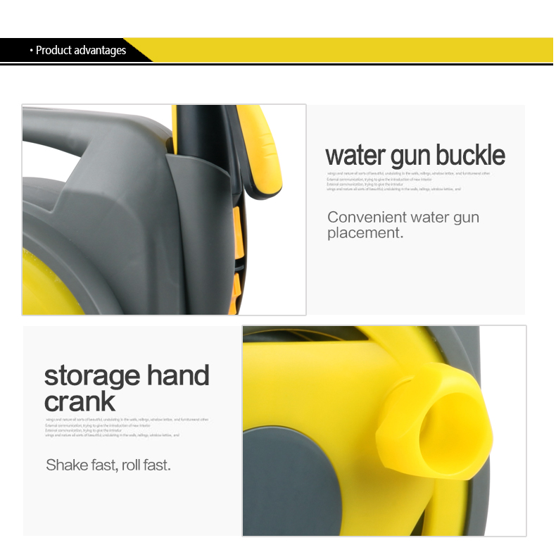 introduction de l'enrouleur et du chariot de tuyau d'arrosage