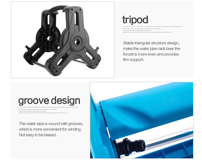 conception d'un enrouleur et d'un chariot de tuyau pivotant robuste pour jardin