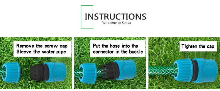 Connecteurs de robinet de tuyau rond en ABS