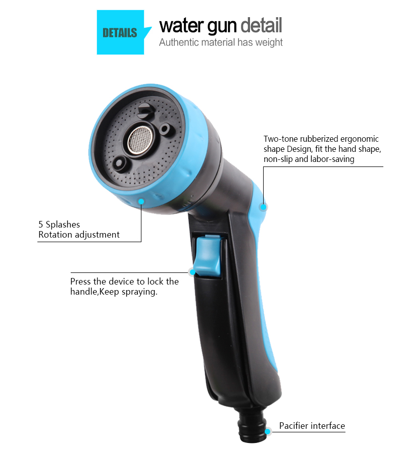 d&eacute;tail du pistolet &agrave; eau